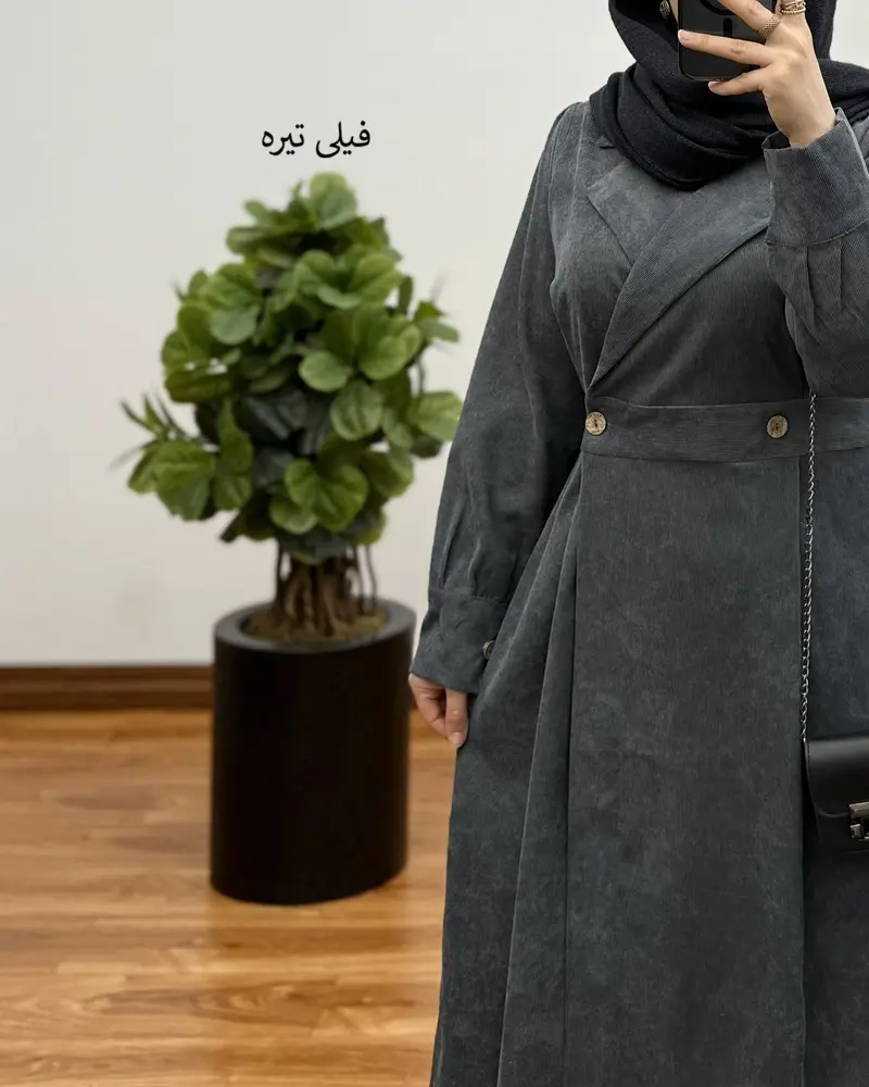 مانتو کبریتی بلند غزال